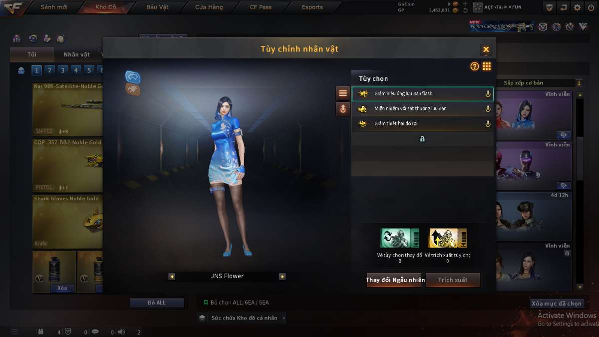 shop acc cf uy tin gia re